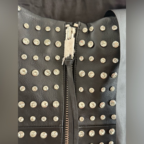 Retrofete RHYA Embellished Leather Dress $1998 Size Small S - Picture 11 of 16